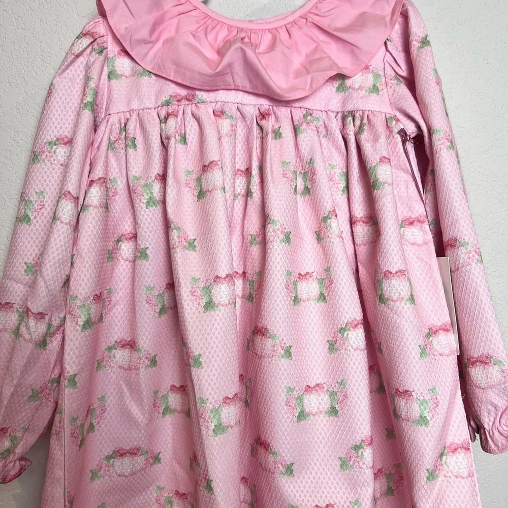 Adorable Pink Floral Kids Nightgown